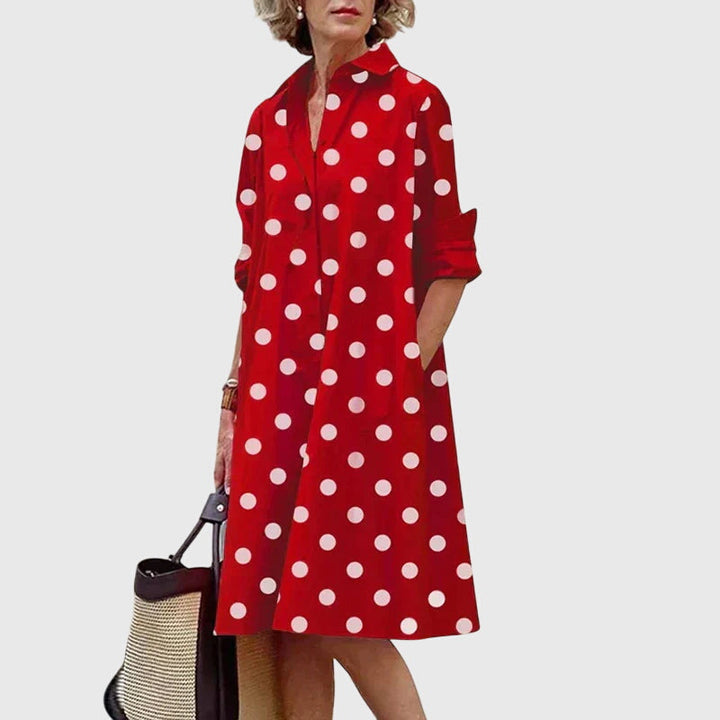 Women's Elegant Dress with Pockets for Casual Day Out