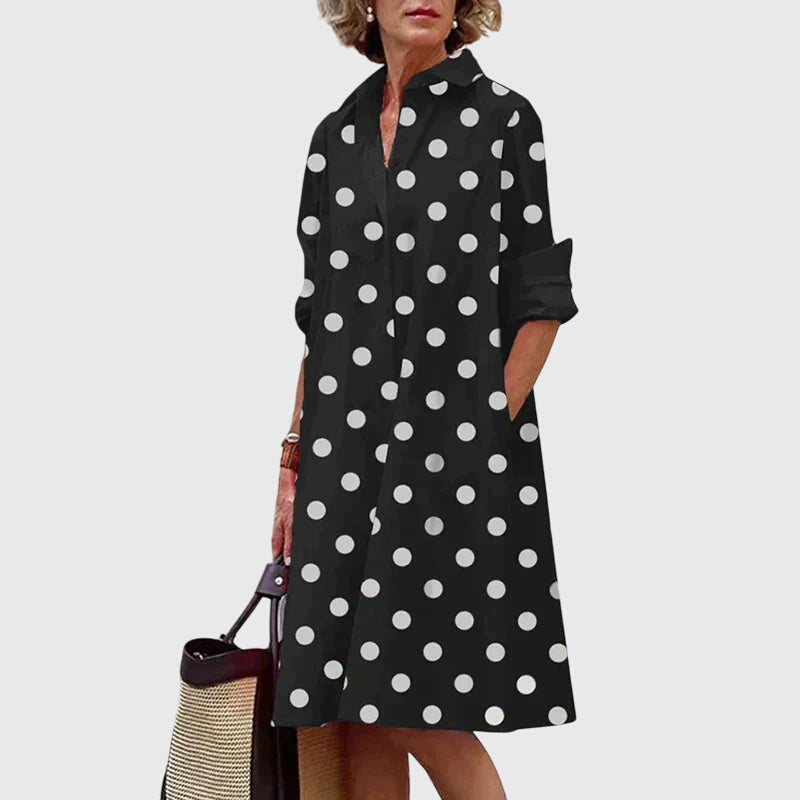 Women's Elegant Dress with Pockets for Casual Day Out