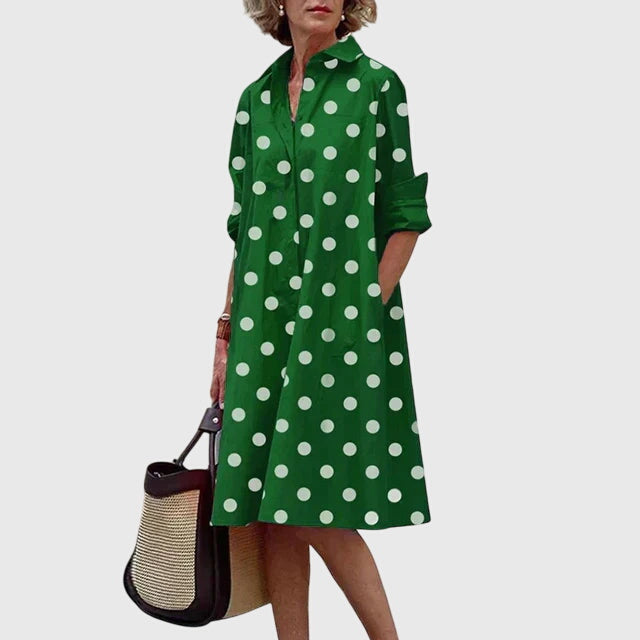 Women's Elegant Dress with Pockets for Casual Day Out