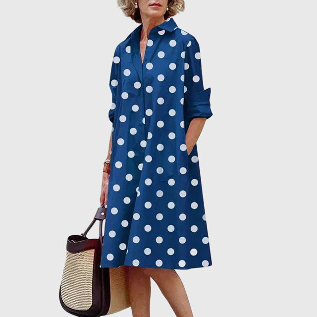 Women's Elegant Dress with Pockets for Casual Day Out