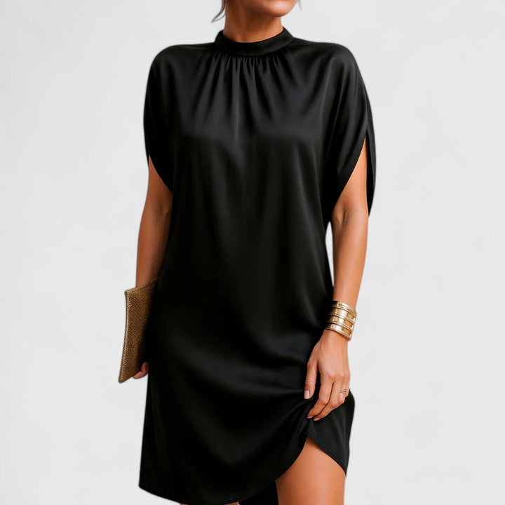 Women's Elegant Dress with V-neck for Spring/Summer