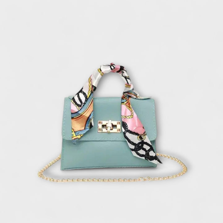 Women's Elegant Handbag with Silk Scarf for Day-to-Night