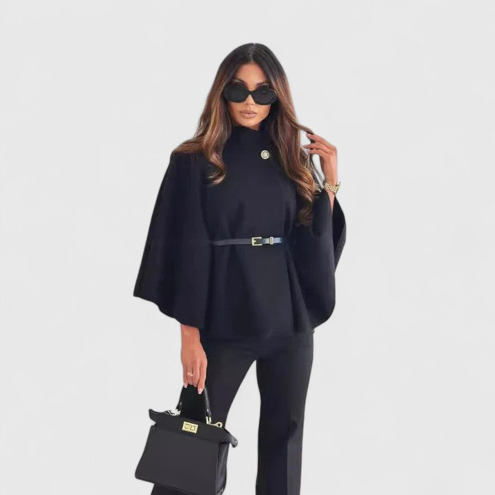 Women's Elegant Jacket with Butterfly Sleeves for Autumn