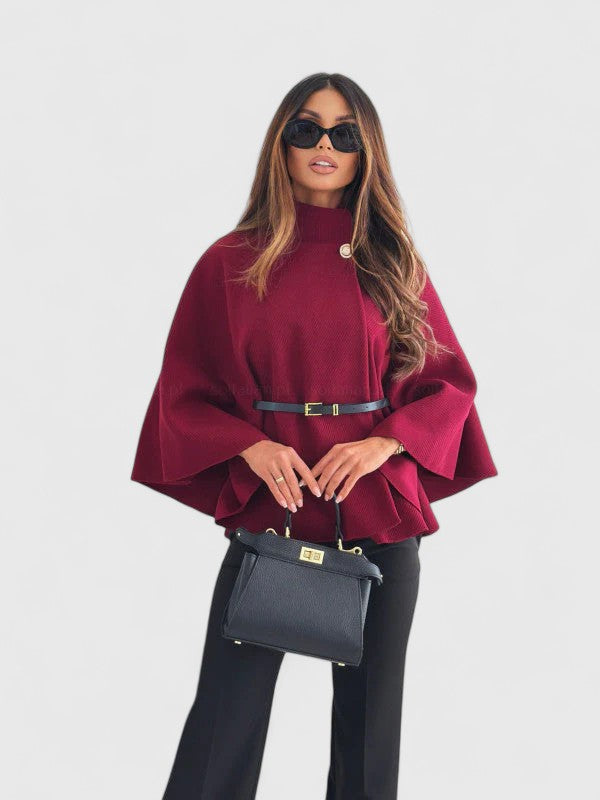 Women's Elegant Jacket with Butterfly Sleeves for Autumn