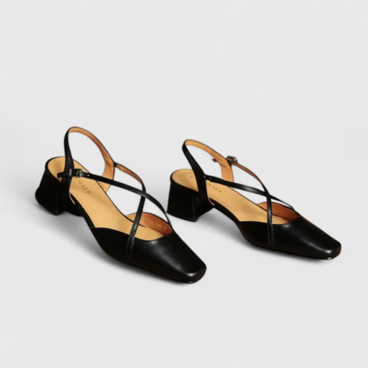 Women's Elegant Sandals with Cross Straps for Evening