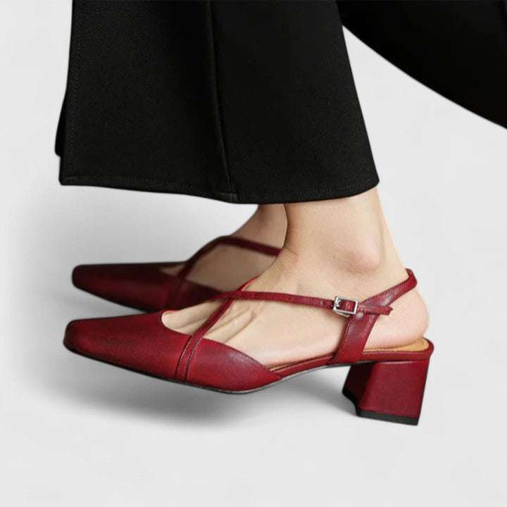 Women's Elegant Sandals with Cross Straps for Evening