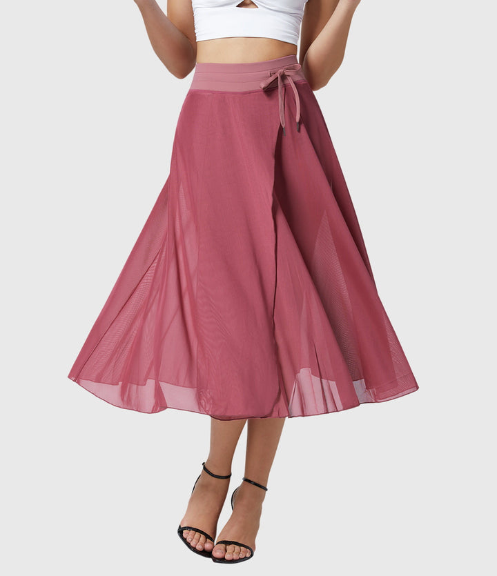 Women's Elegant Skirt with Fluid Drape for Day-to-Night