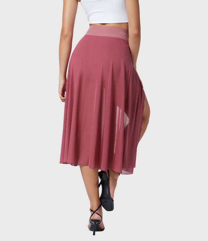 Women's Elegant Skirt with Fluid Drape for Day-to-Night