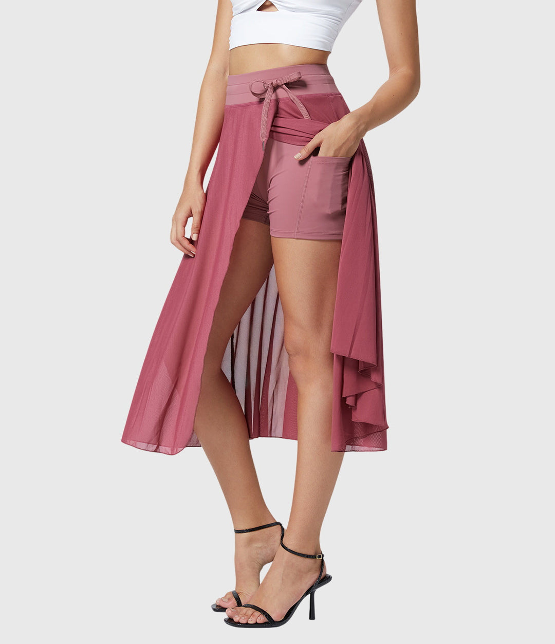 Women's Elegant Skirt with Fluid Drape for Day-to-Night