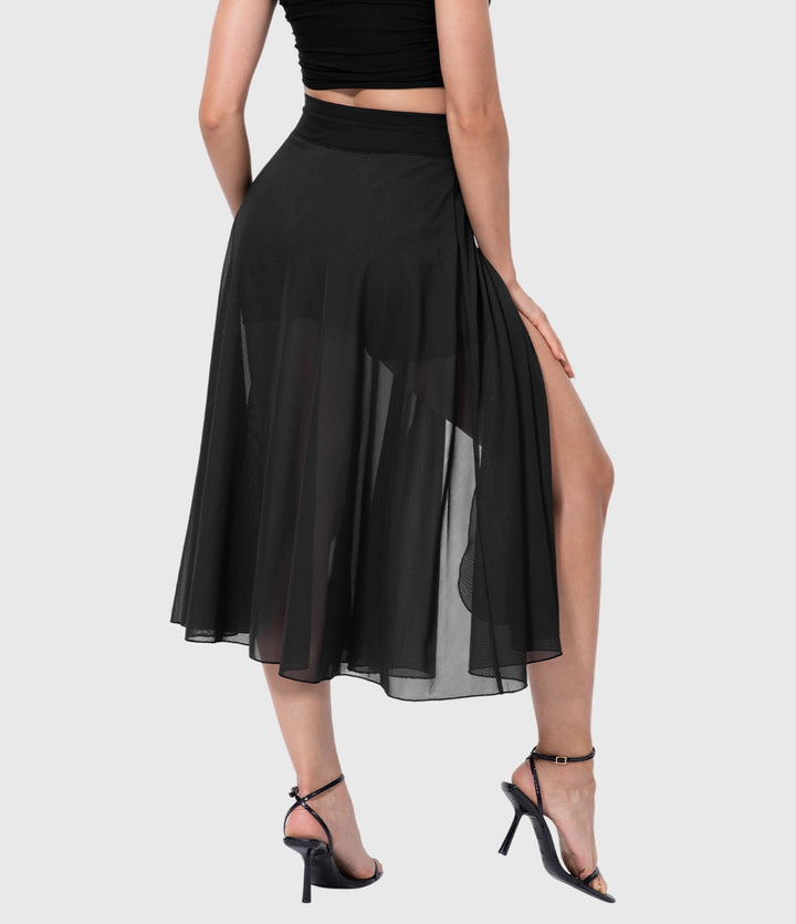 Women's Elegant Skirt with Fluid Drape for Day-to-Night