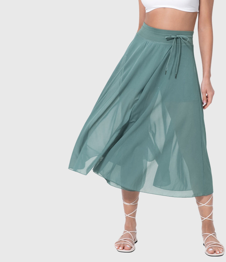 Women's Elegant Skirt with Fluid Drape for Day-to-Night