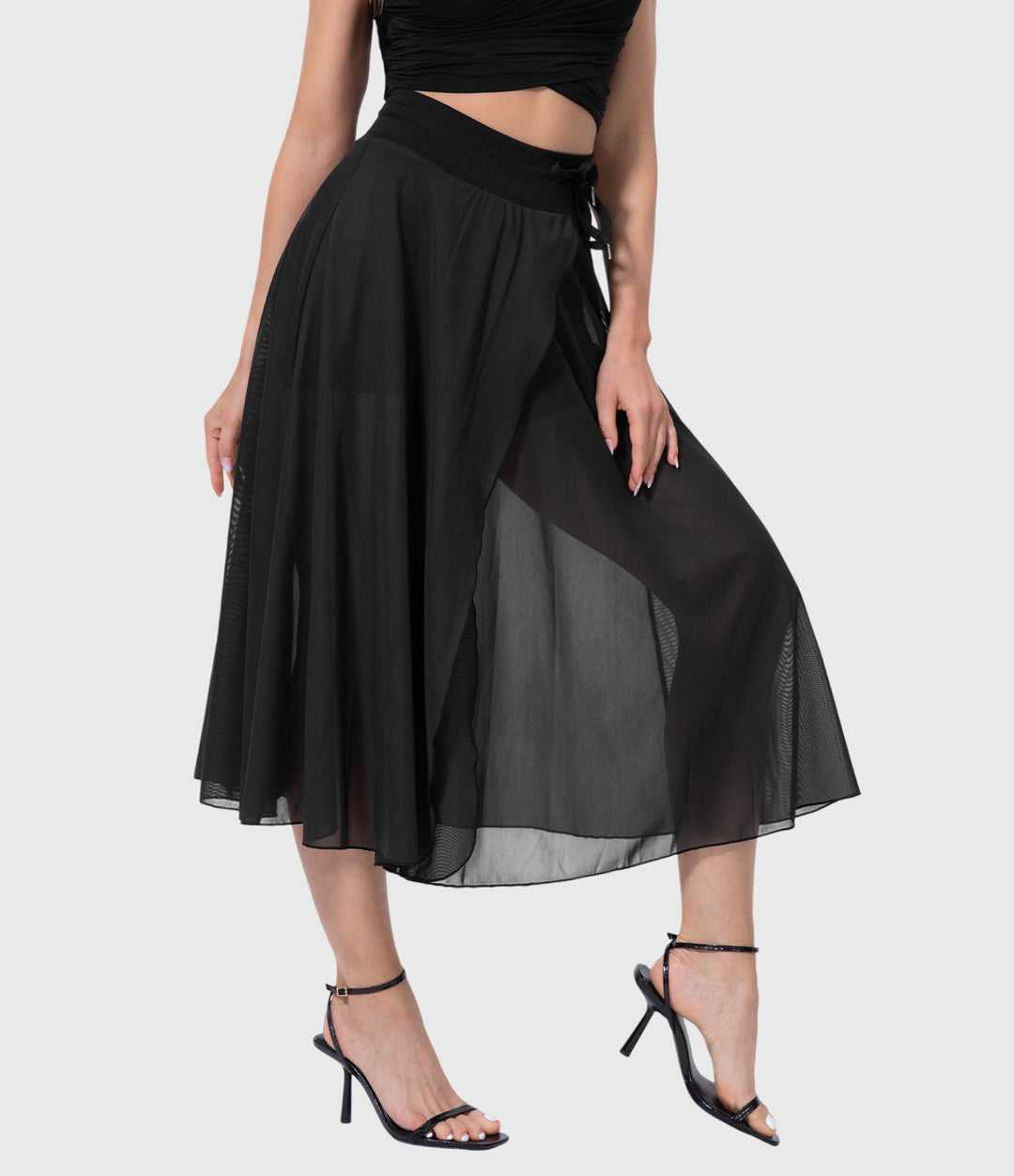 Women's Elegant Skirt with Fluid Drape for Day-to-Night