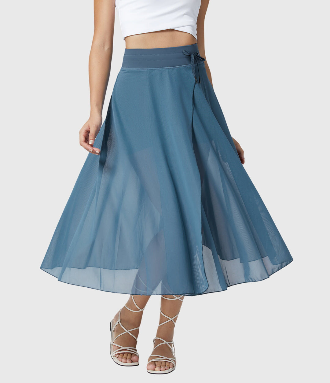 Women's Elegant Skirt with Fluid Drape for Day-to-Night
