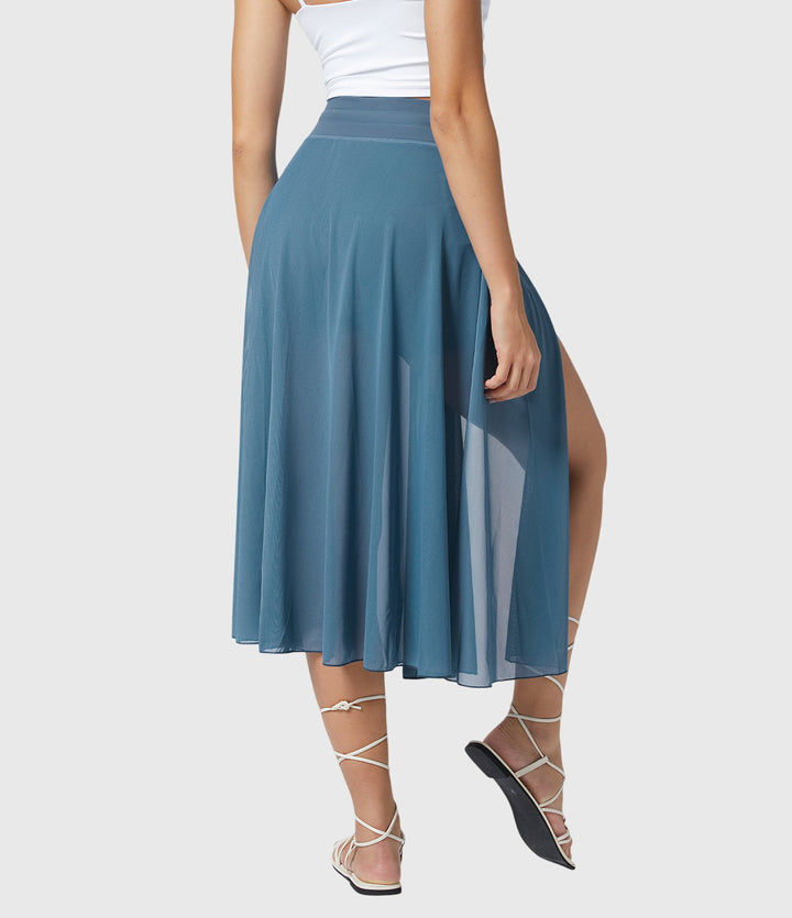 Women's Elegant Skirt with Fluid Drape for Day-to-Night