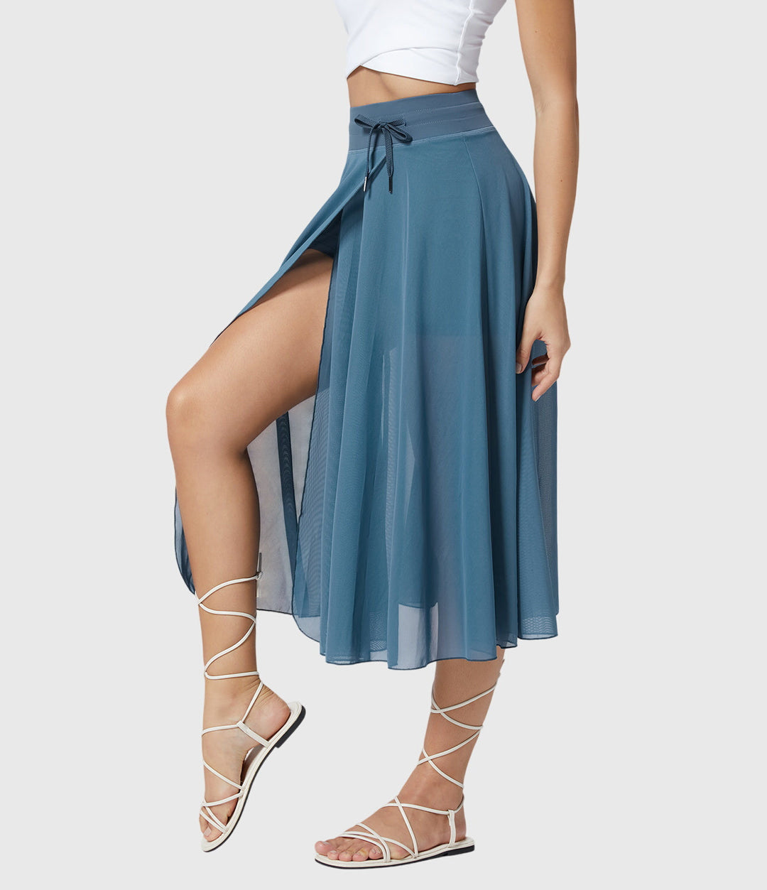 Women's Elegant Skirt with Fluid Drape for Day-to-Night