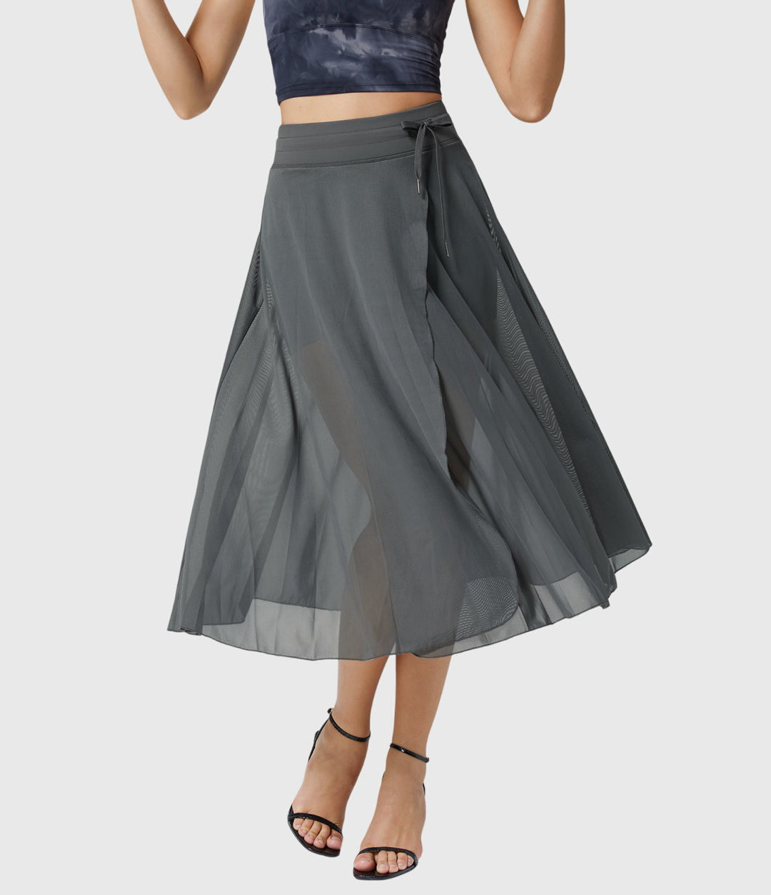 Women's Elegant Skirt with Fluid Drape for Day-to-Night