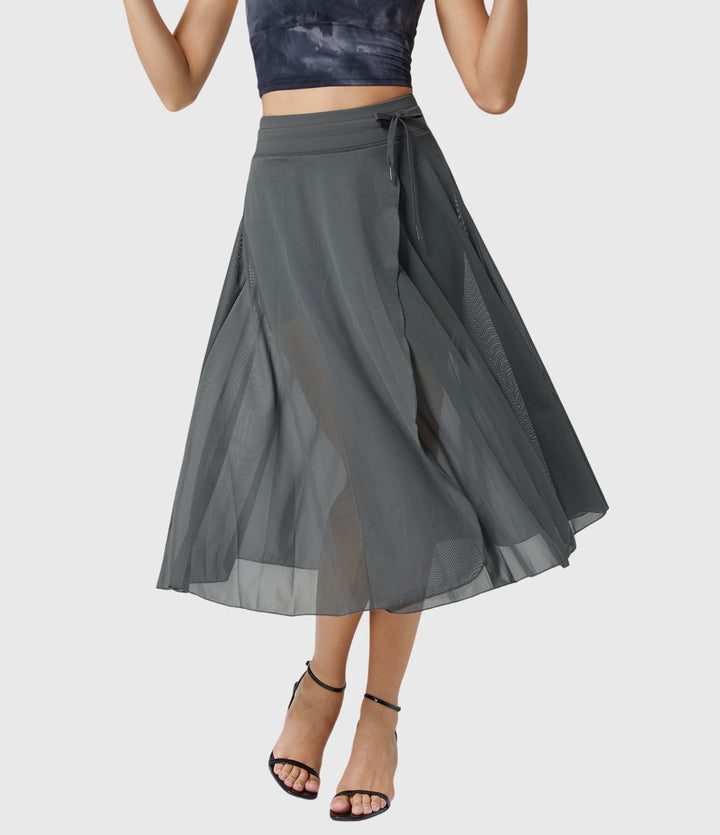 Women's Elegant Skirt with Fluid Drape for Day-to-Night
