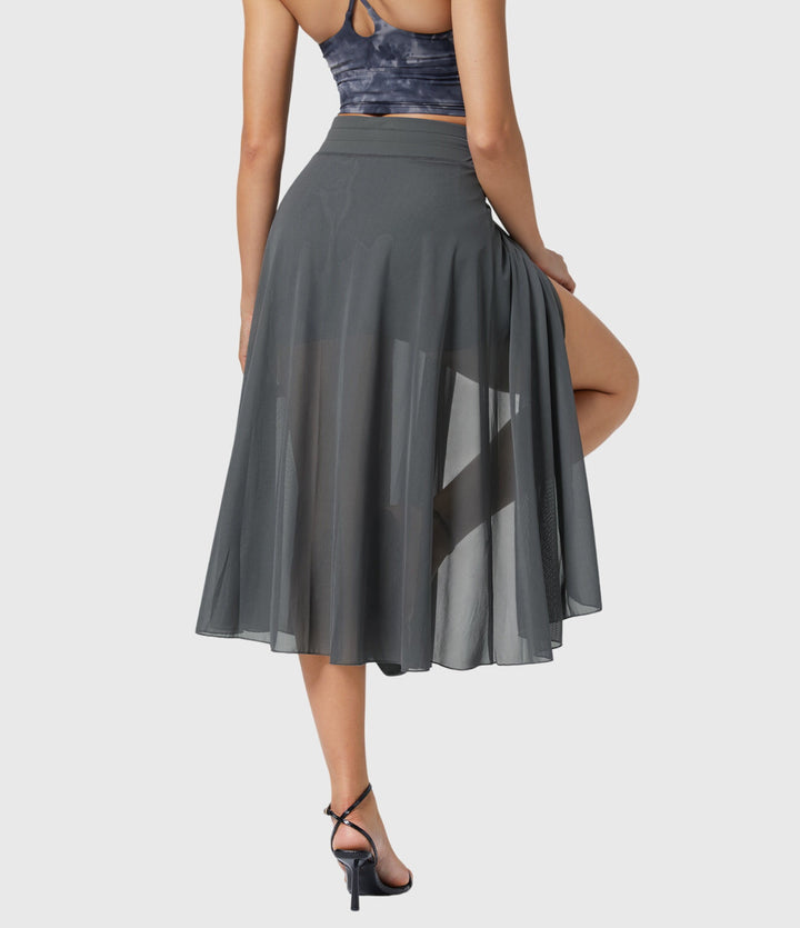 Women's Elegant Skirt with Fluid Drape for Day-to-Night