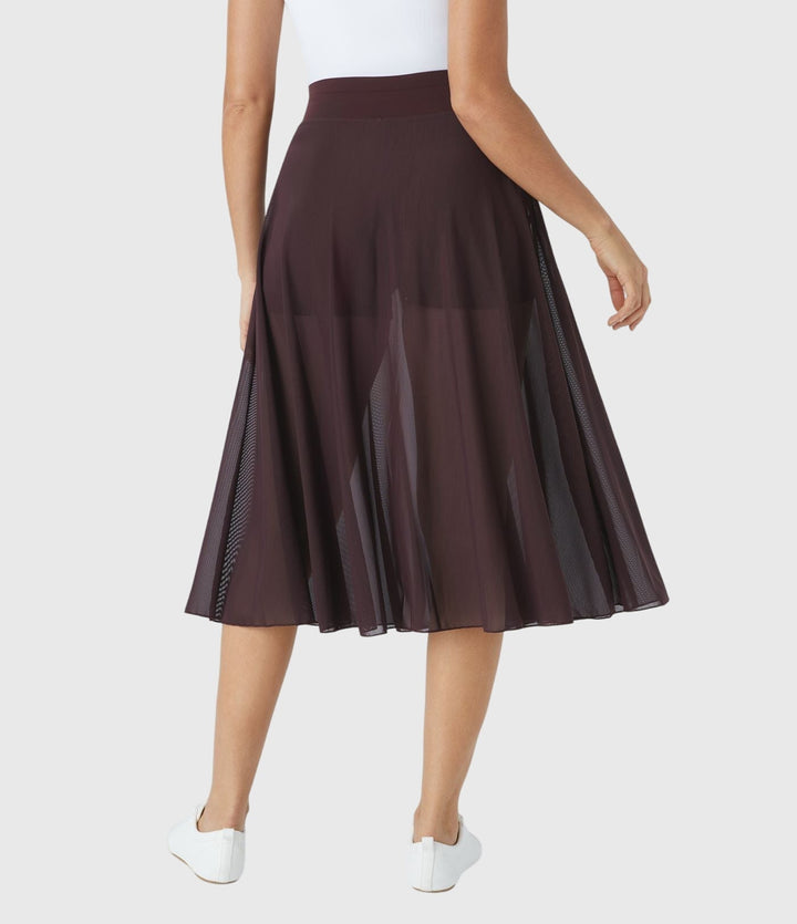 Women's Elegant Skirt with Fluid Drape for Day-to-Night