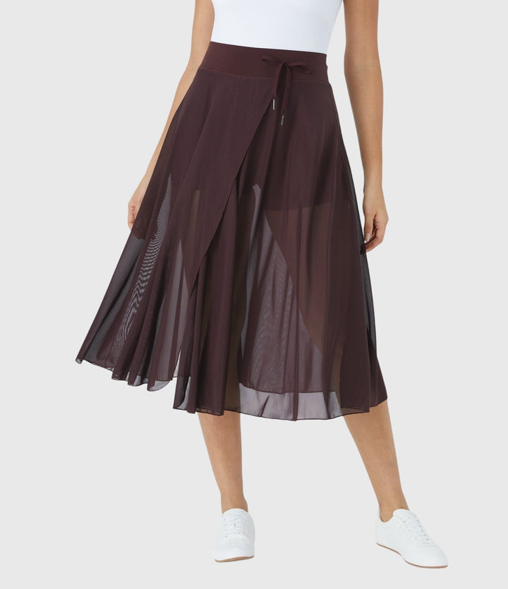 Women's Elegant Skirt with Fluid Drape for Day-to-Night