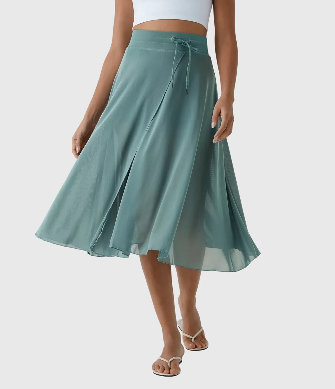 Women's Elegant Skirt with Fluid Drape for Day-to-Night
