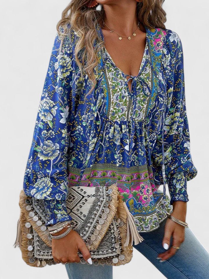 Women's Elegant Top with Tie-Neck Detail for Day-to-Night