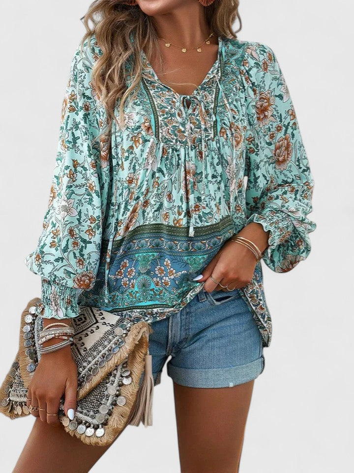 Women's Elegant Top with Tie-Neck Detail for Day-to-Night