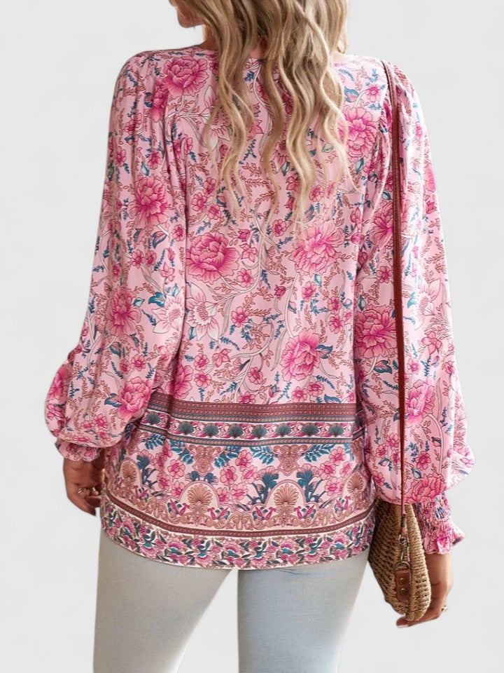 Women's Elegant Top with Tie-Neck Detail for Day-to-Night