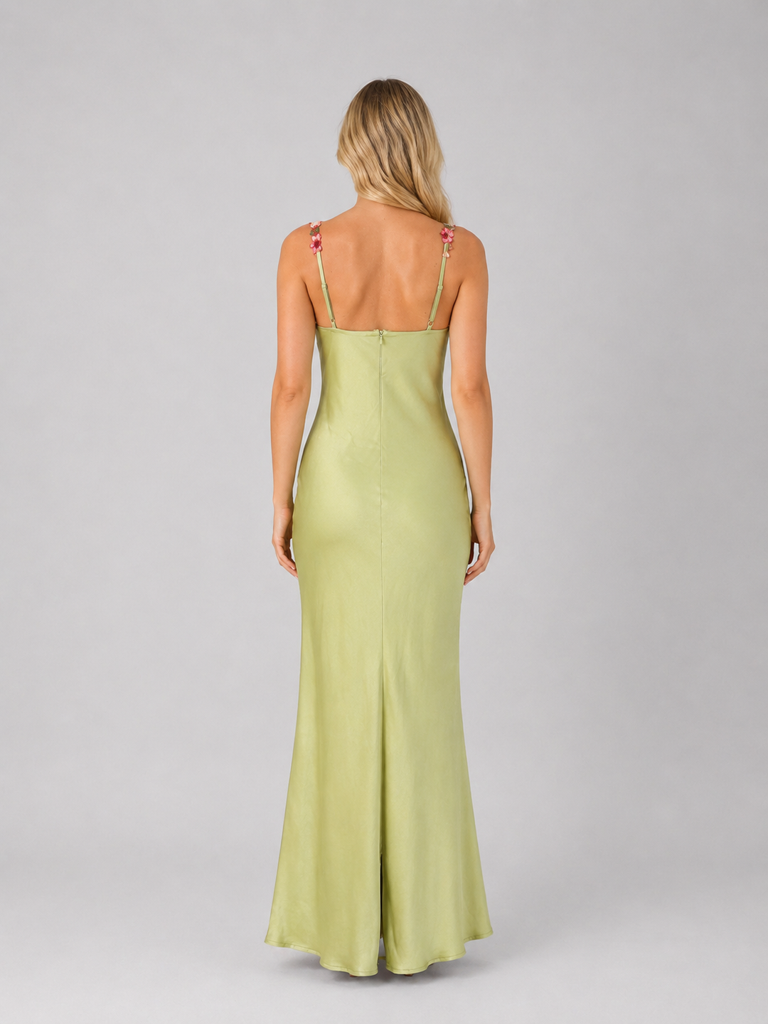 Women’s Embroidered Maxi Dress with Sculpted Fit