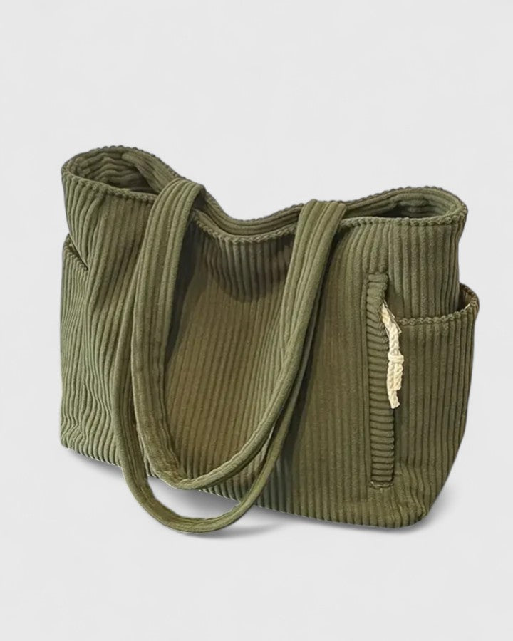 Women's Everyday Utility Bag with ribbed texture for errands