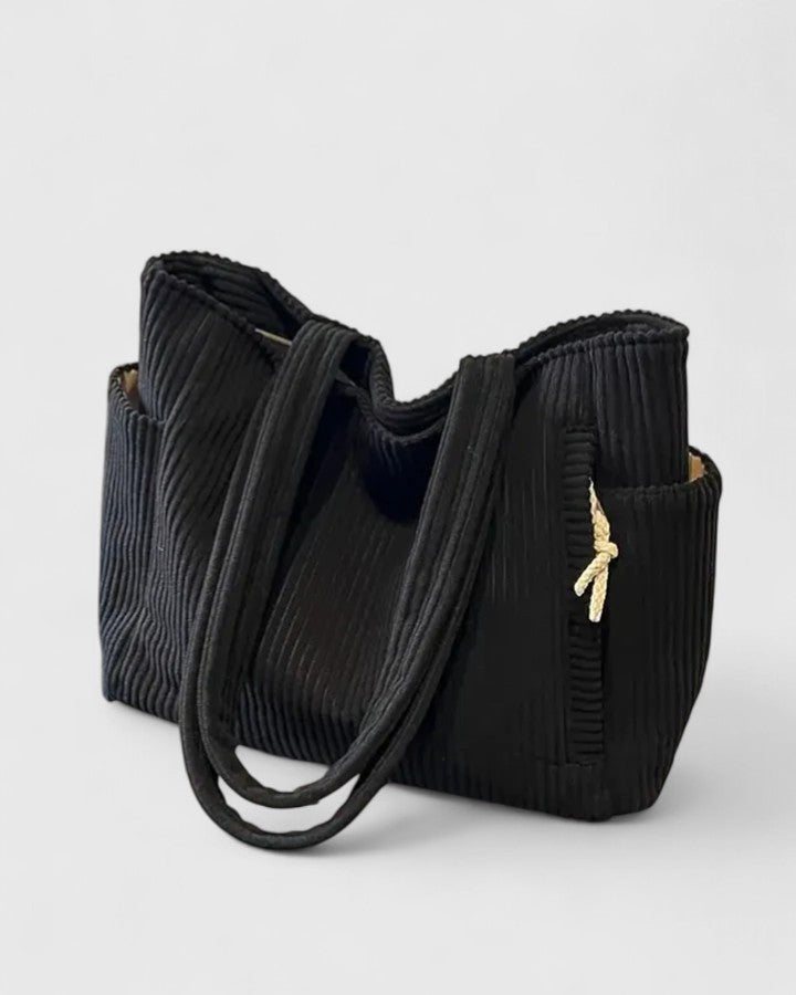 Women's Everyday Utility Bag with ribbed texture for errands
