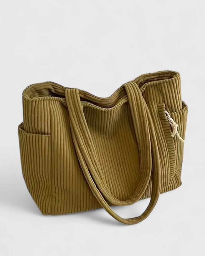 Women's Everyday Utility Bag with ribbed texture for errands