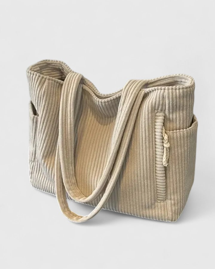 Women's Everyday Utility Bag with ribbed texture for errands