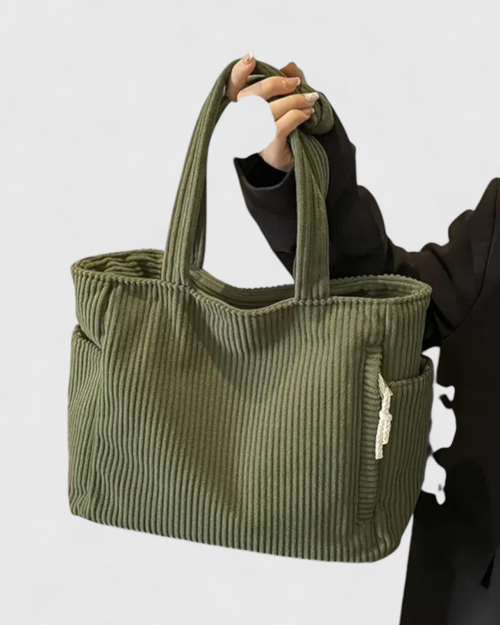 Women's Everyday Utility Bag with ribbed texture for errands