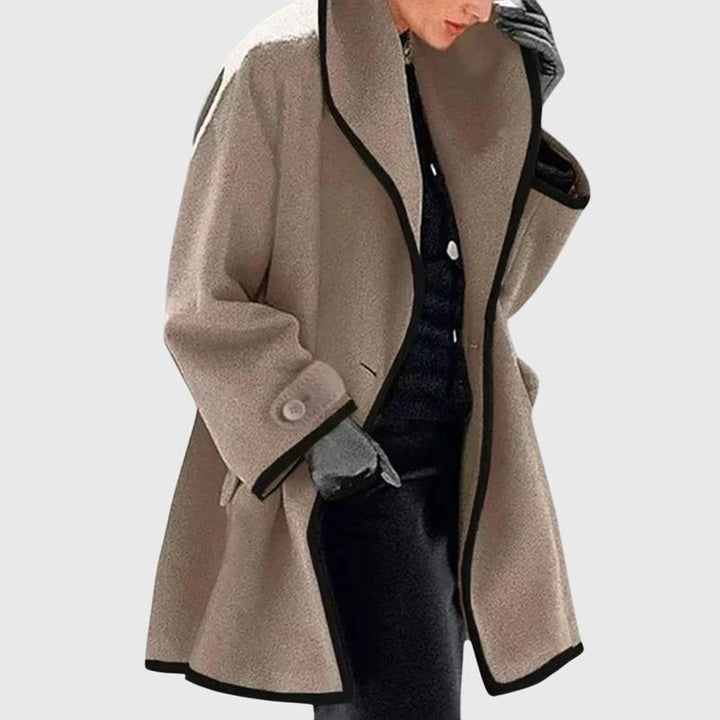 Women's Fleece Jacket with double-row buttons for winter