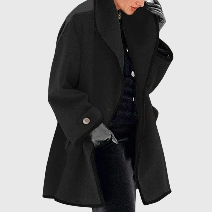 Women's Fleece Jacket with double-row buttons for winter