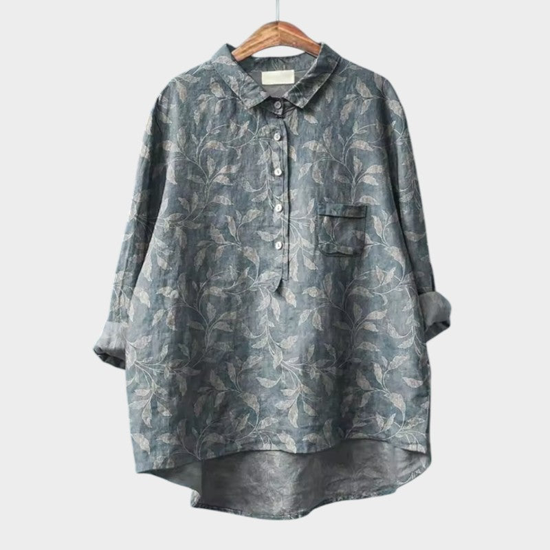 Women's Floral Blouse with Lightweight Fit for Brunch