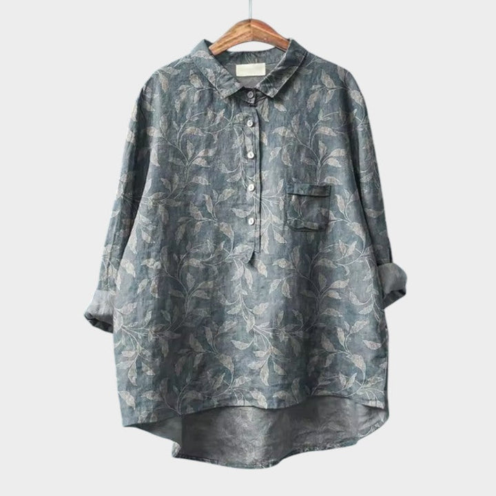 Women's Floral Blouse with Lightweight Fit for Brunch
