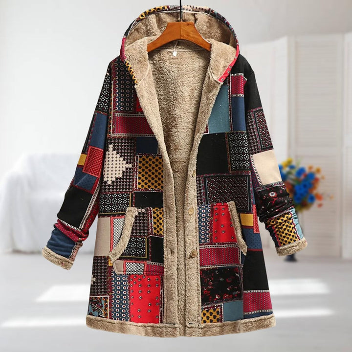 Women's Floral Jacket with Hood for Casual Winter Wardrobe