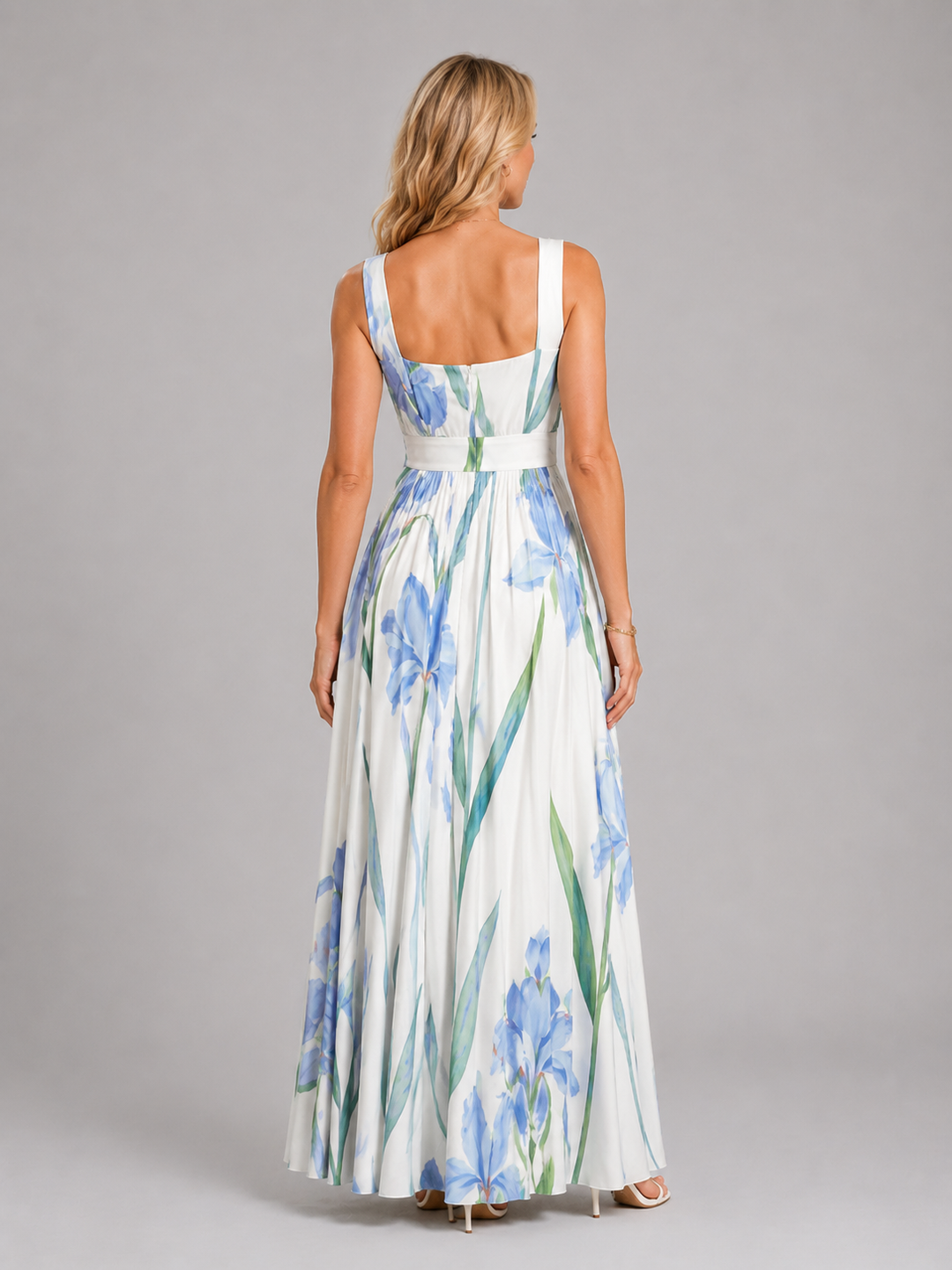 Women’s Floral Maxi Dress with A-Line Fit
