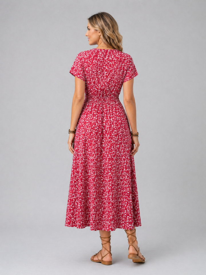 Women’s Floral Maxi Dress with Flowing Silhouette