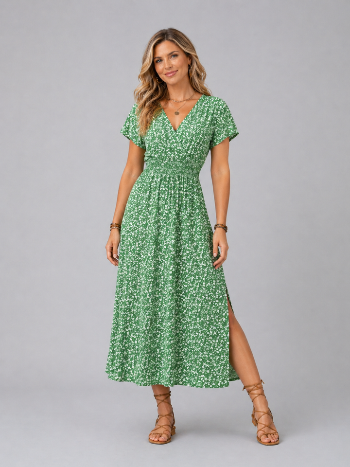 Women’s Floral Maxi Dress with Flowing Silhouette