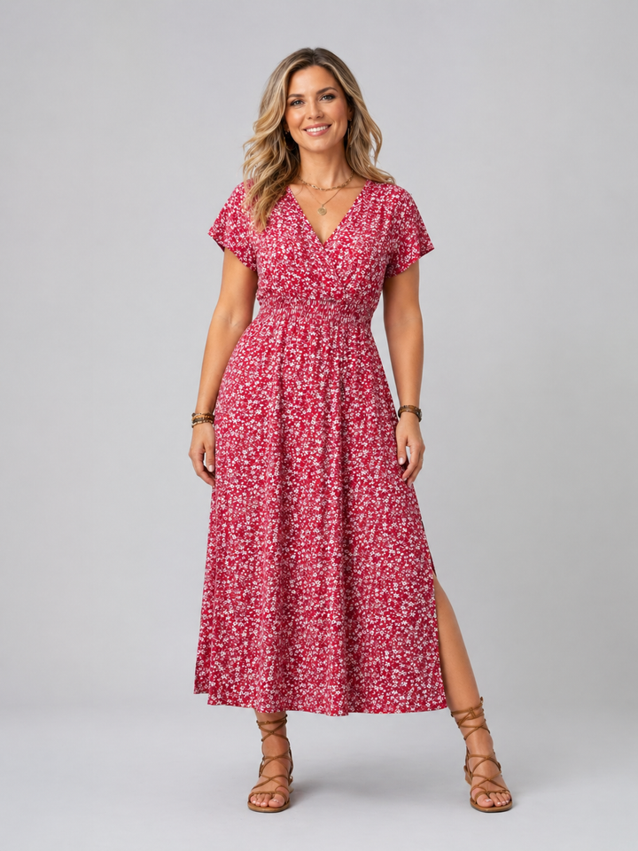Women’s Floral Maxi Dress with Flowing Silhouette