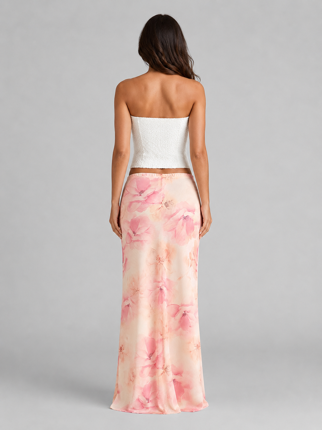 Women’s Floral Maxi Skirt with Elasticated Waistband