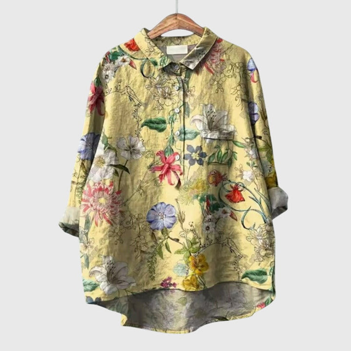 Women's Floral Print Blouse with Lightweight Silhouette