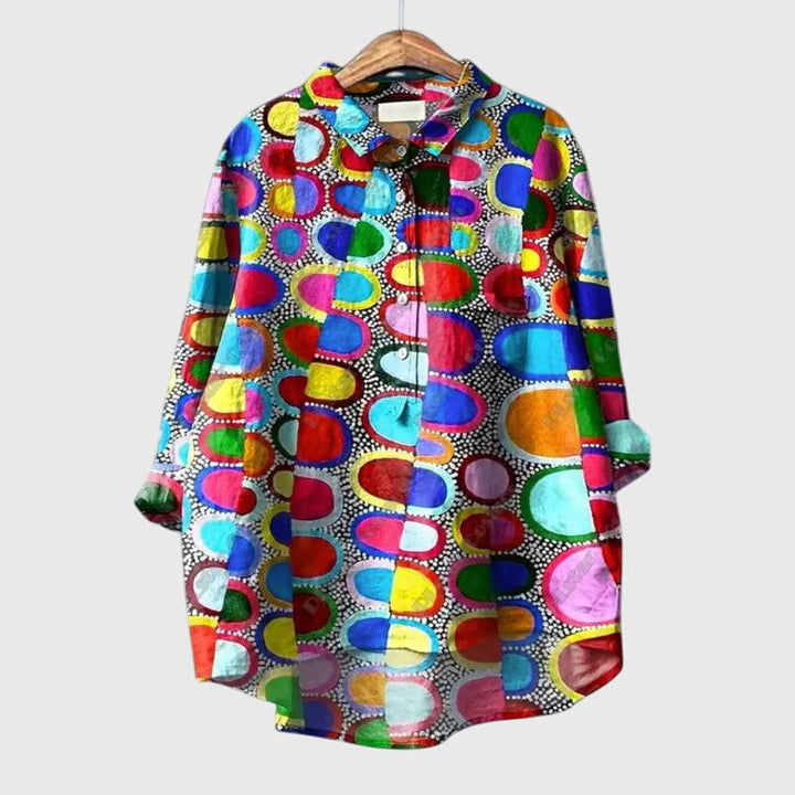 Women's Floral Print Blouse with Lightweight Silhouette