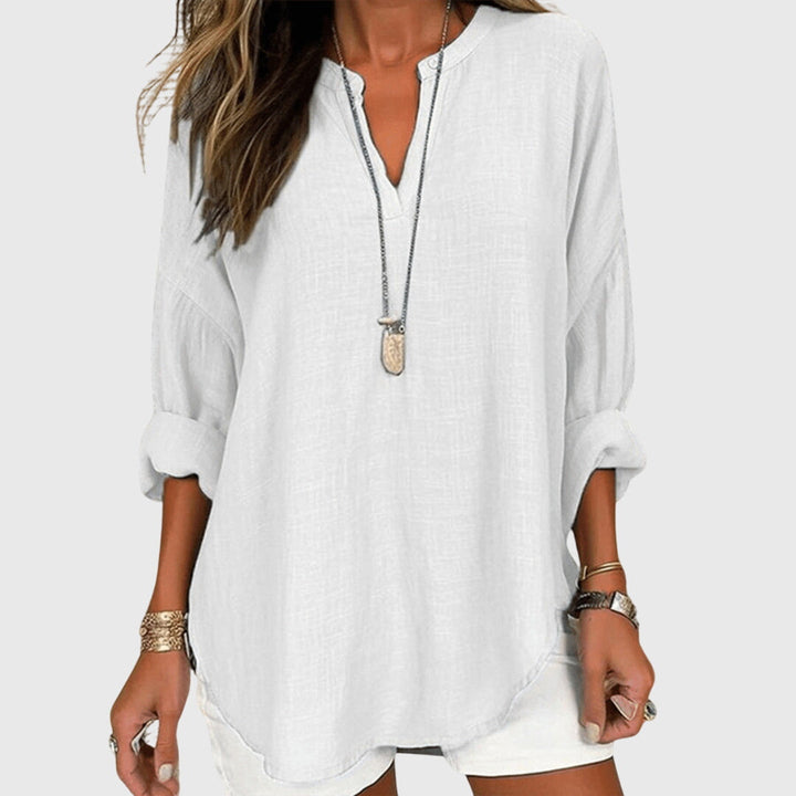 Women's Flowy Beach Shirt with Relaxed Fit for Beach Days