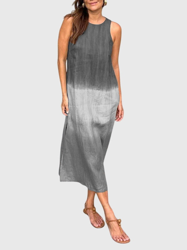Women's Gradient Dress with Soft Colour Gradient for Daywear