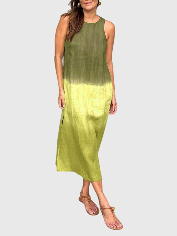 Women's Gradient Dress with Soft Colour Gradient for Daywear