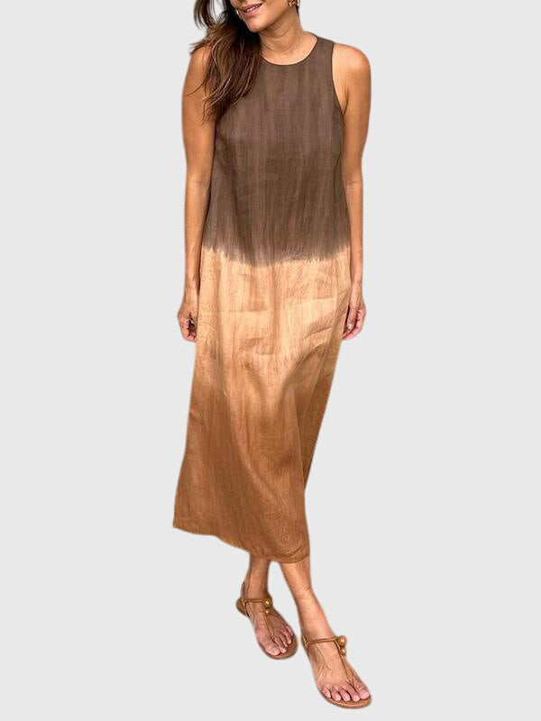 Women's Gradient Dress with Soft Colour Gradient for Daywear